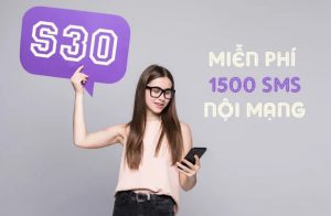Đăng ký gói S30 Viettel nhận ngay ưu đãi 1500 tin nhắn chỉ 30K/ tháng